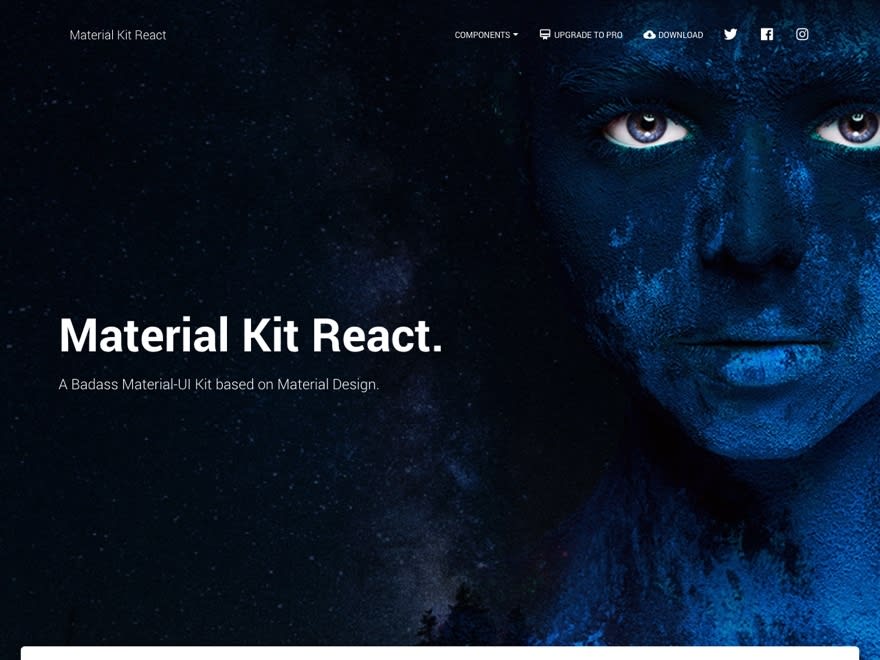 قالب Material KIT React برای React