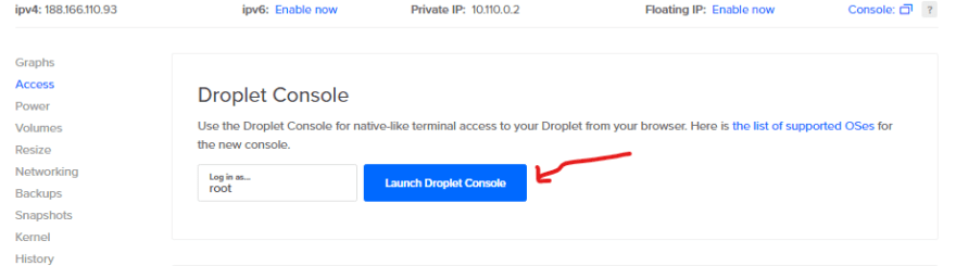 launch console
