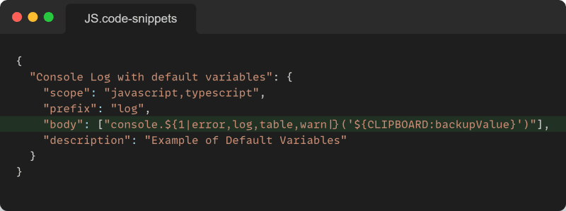How to create custom VS Code snippets? - DEV Community