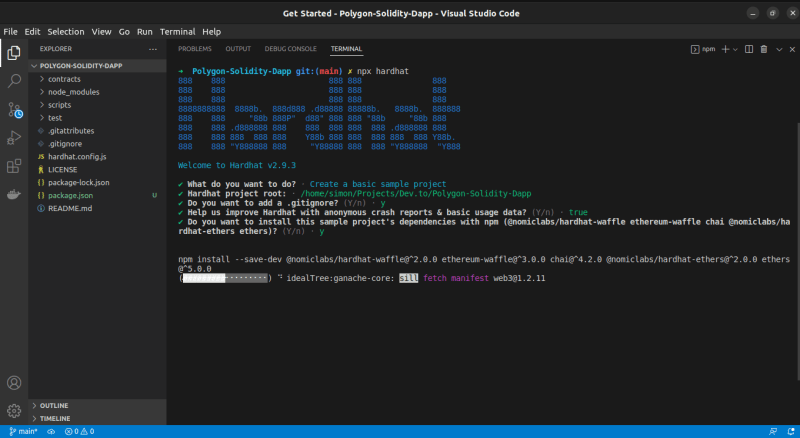 Hardhat Initialization