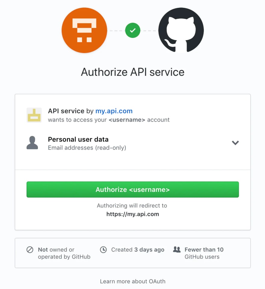 GitHub&rsquo;s OAuth page