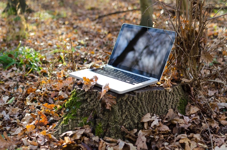 taking the laptop outside
