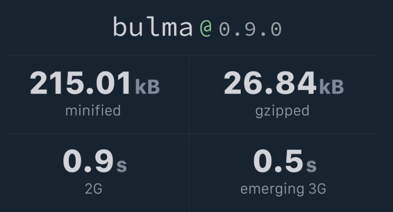 Bulma CSS Framework comparison