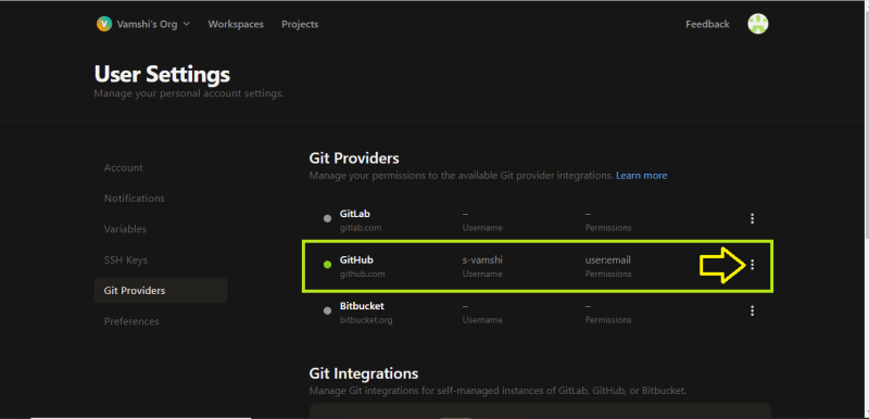 Gitpod_User_settings