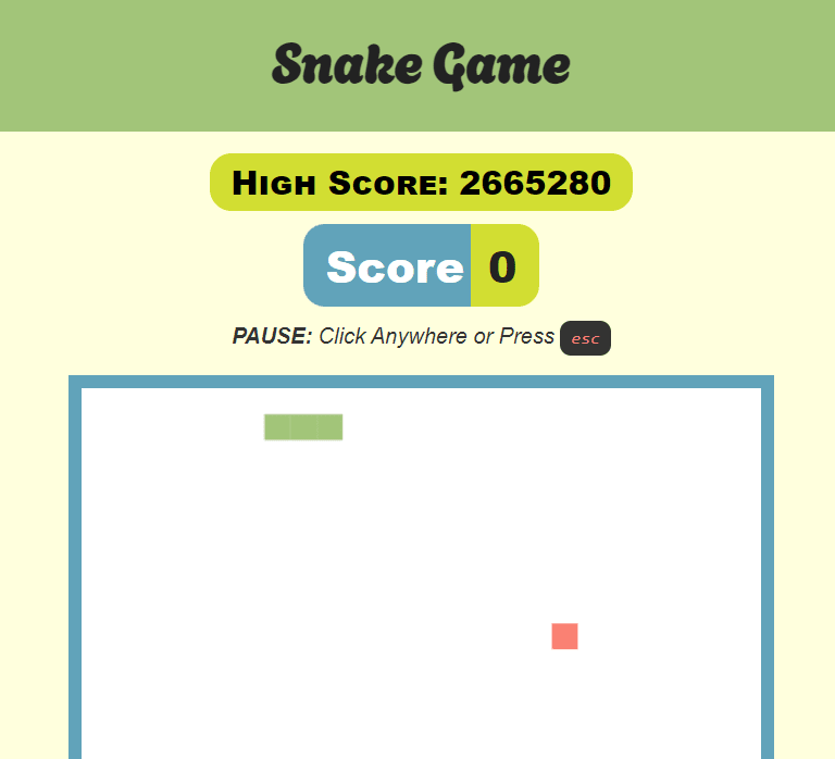 Create the classic Snake game - React I