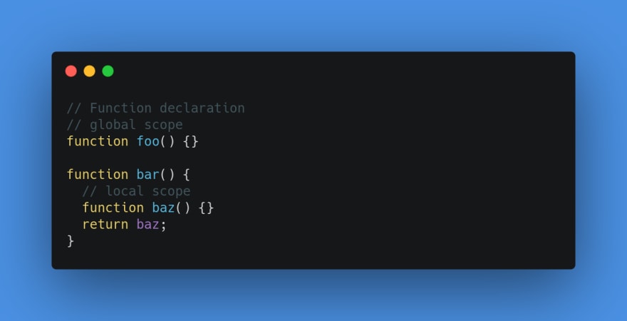 Function expression