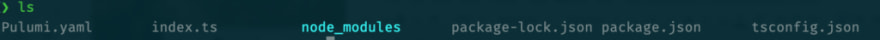 Pulumi folder structure