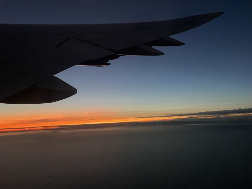 Flying out