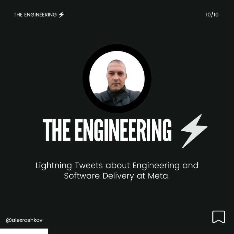 Lightning Tweets about Engineering and Software Delivery at Meta