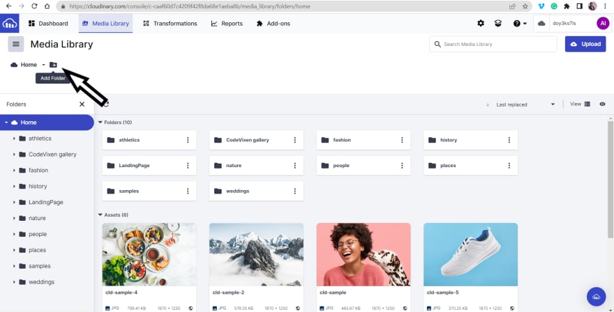 Creating folders