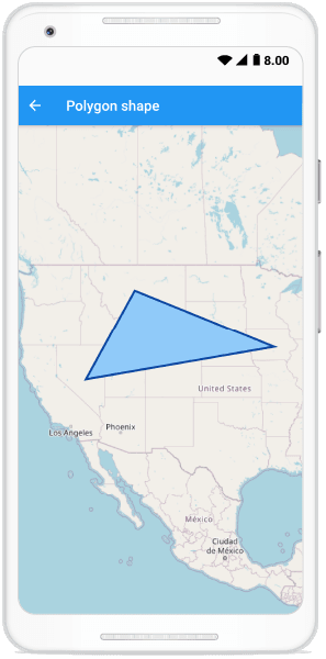 Highlighting a Region Using Polygons in Flutter Maps