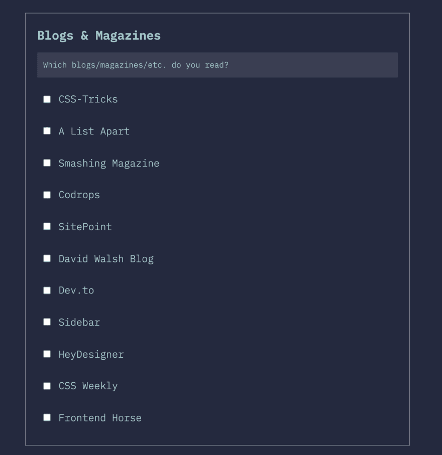 CSS resources