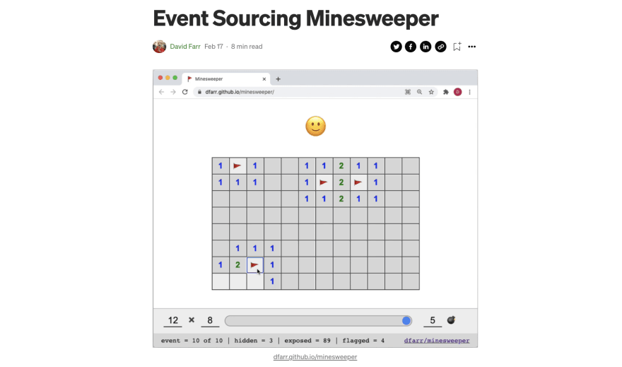 Event Sourcing Minesweeper