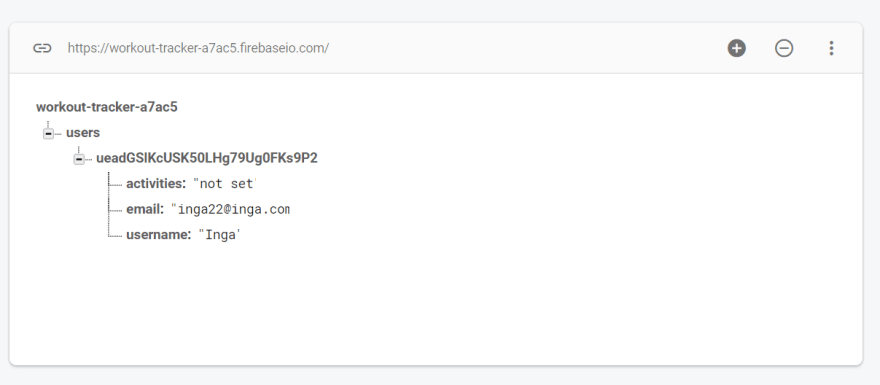First user has been added, yay!