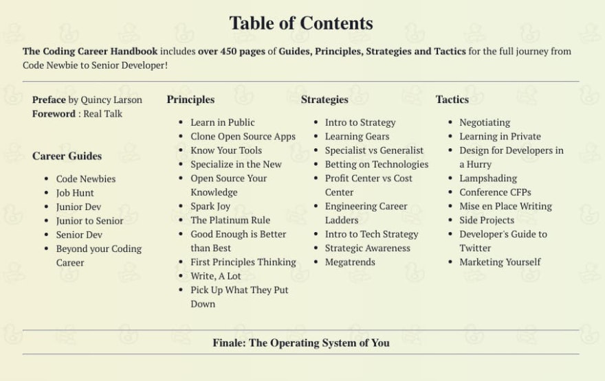 Table of Contents