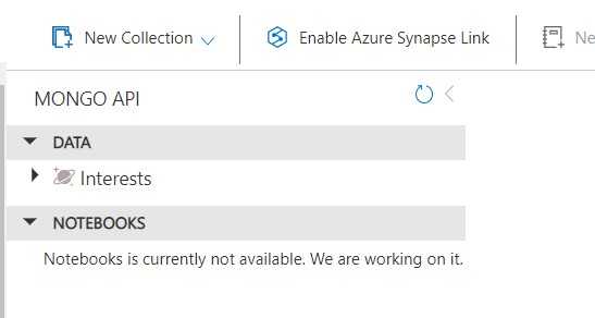 Azure CosmosDB database created