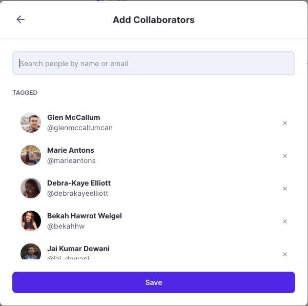 Polywork add collaborators