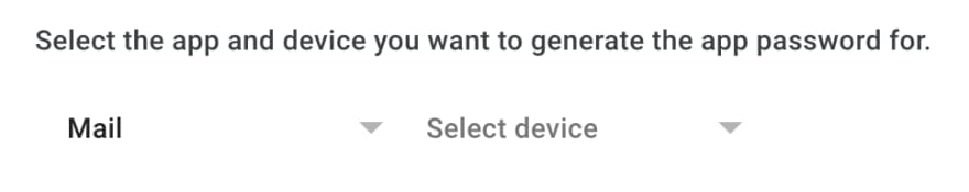Setting up the password