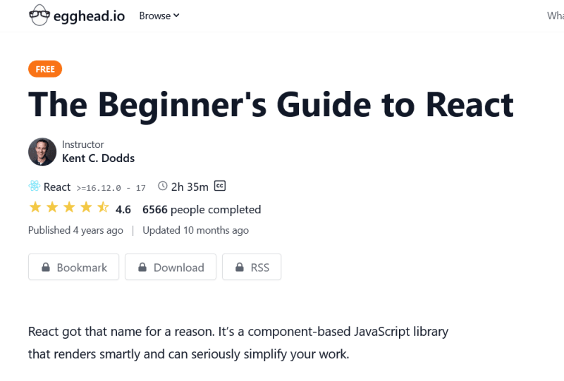 free resources to learn React.js