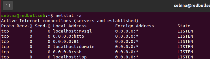 netstat