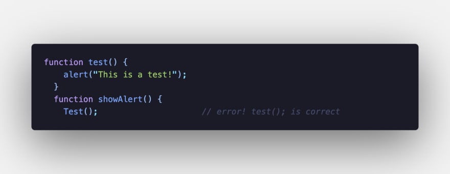 Javascript Case Sensitivity