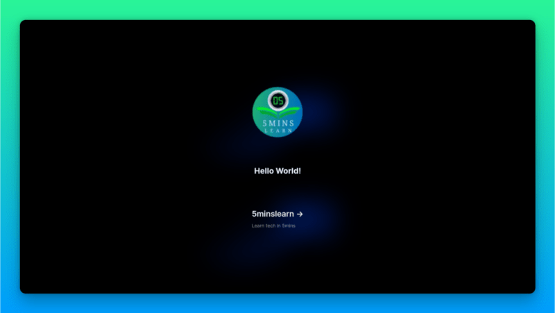 Next.js Hello World App