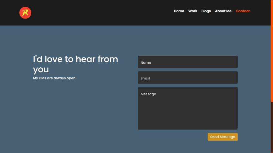 itsrakesh contact form page