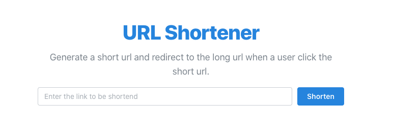 Short URL Redirect