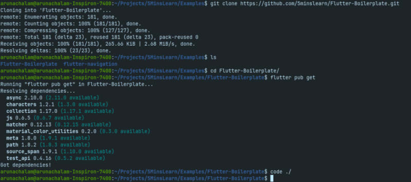 Clone repo and install dependencies