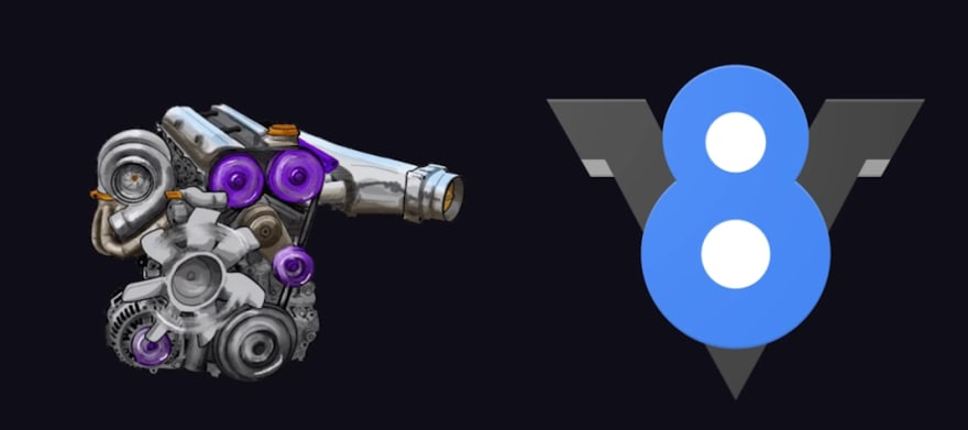 V8 engine