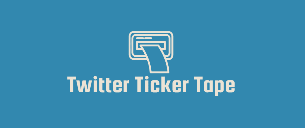 twitter ticker tape