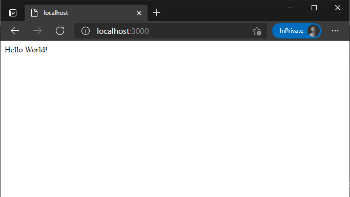 Hello World Screenshot