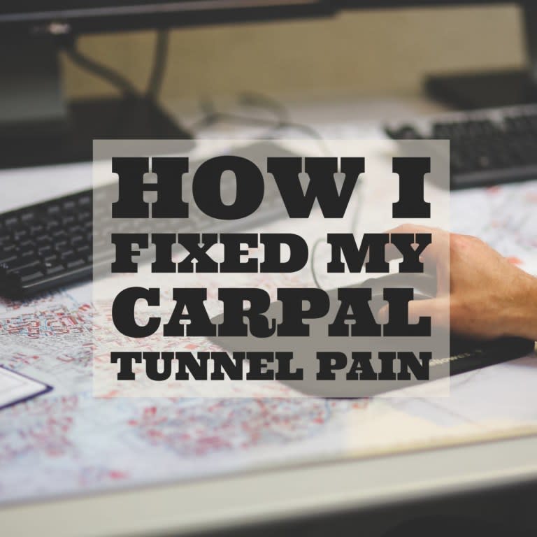 How I Fixed My Carpal Tunnel Pain Dev