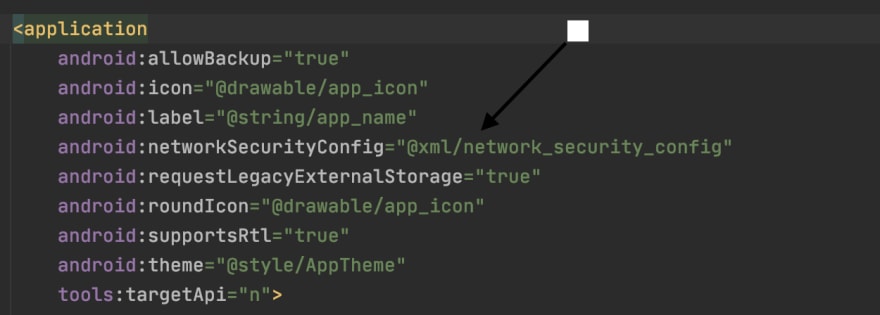 android manifest file