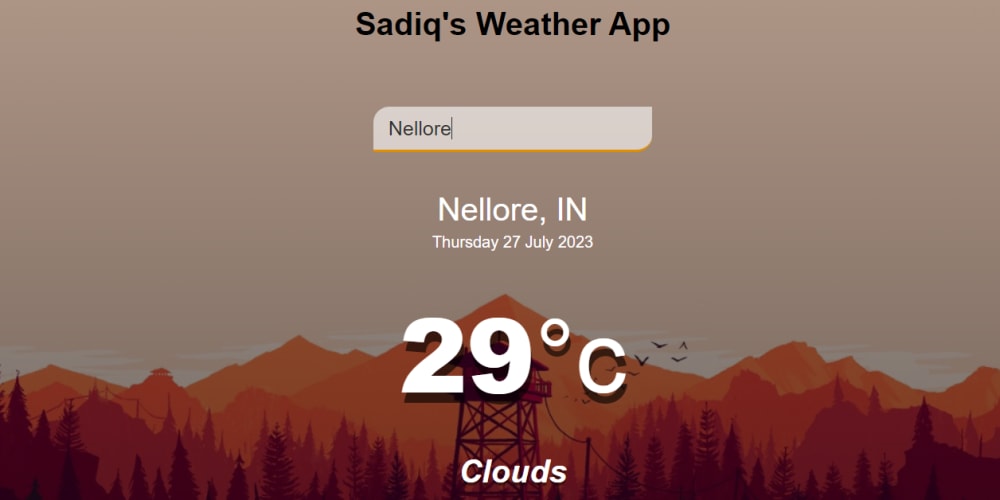 Building a Weather App with HTML, CSS, JavaScript, and Weather API ... image.
