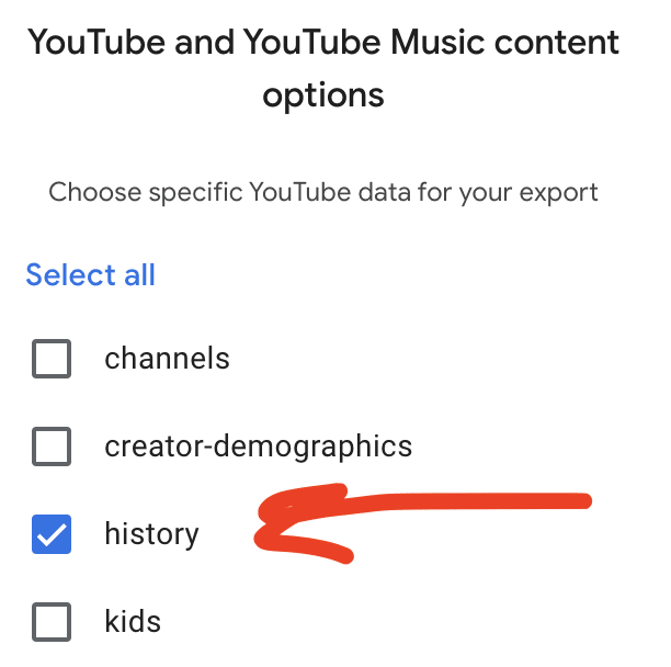 How to see youtube music history top