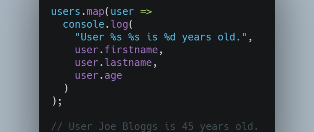 Cover image for 💬 Create well-formatted console.log() messages using string substitution