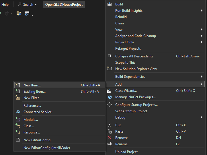 Visual Studio Solution Explorer