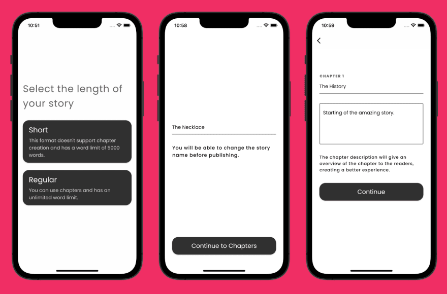 Slibro Story Detail Screens