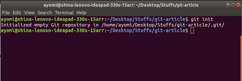 git init