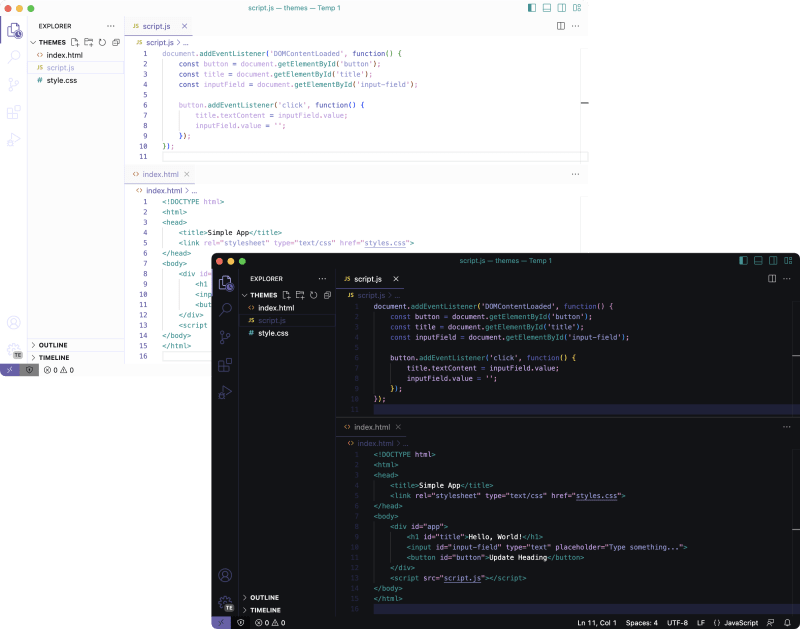 Minimal Wave VSCode Theme