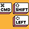 Command+Shift+Left