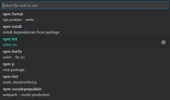 npm tasks