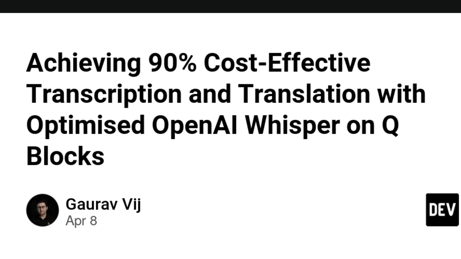 OpenAI Releases Open-Source 'Whisper' Transcription and