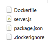 Node.js files for process 'test-webapp'