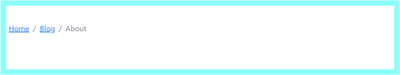 Breadcrumb example