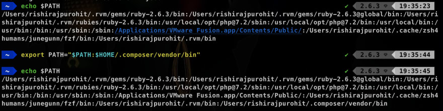 demo path variable in bash