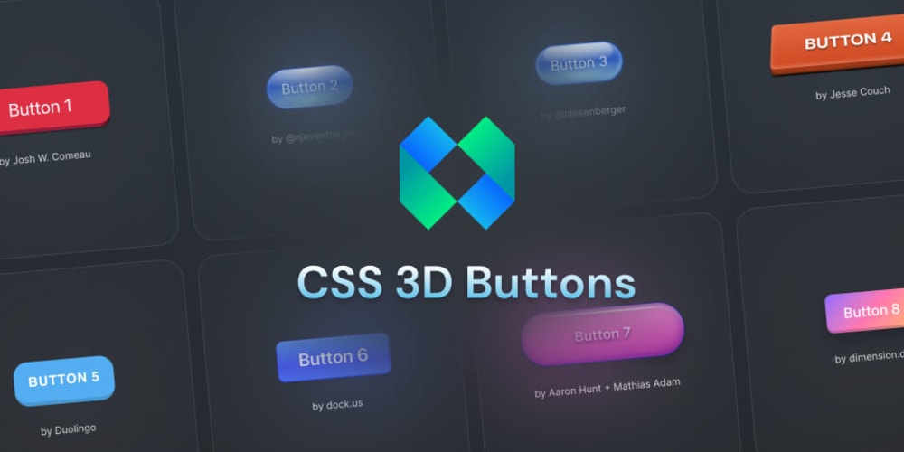 CSS 3D Buttons - A curated collection of 60 CSS 3D and skeuomorphic ...