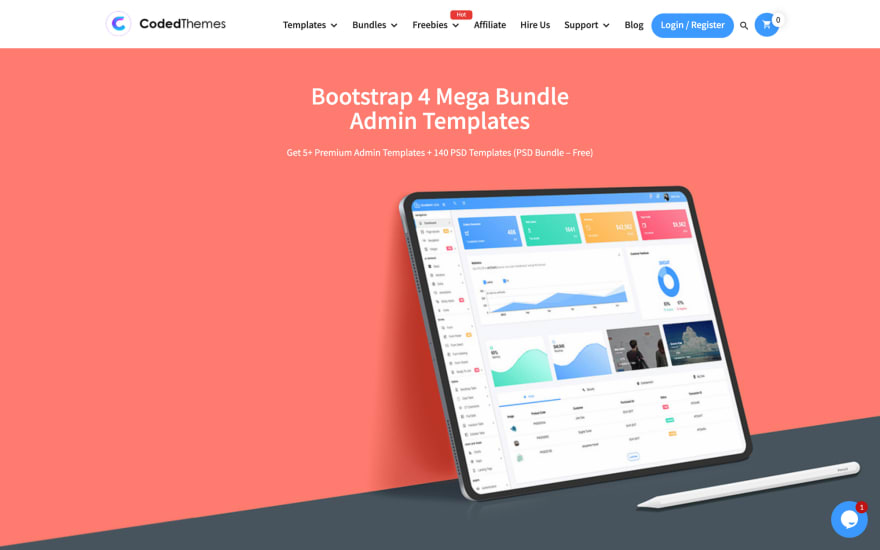Coded Themes  Admin Templates  60% OFF