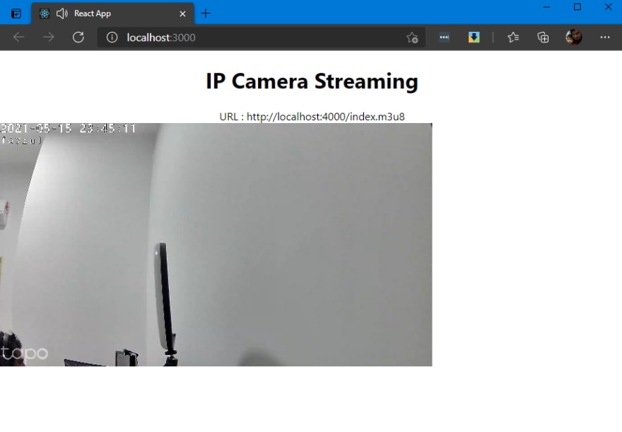 How to stream your IP Camera RTSP into browser HLS using